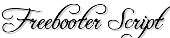 Freebooter Script font